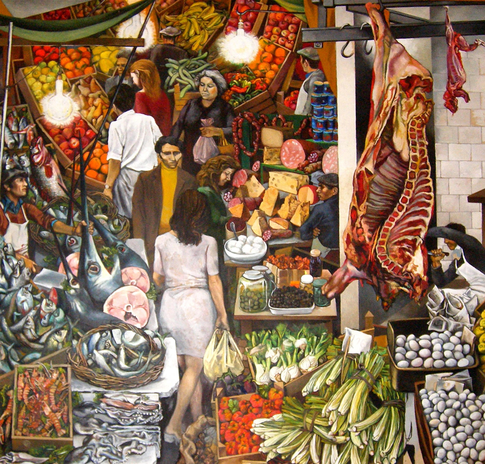Renato Guttuso La Vucciria 1974