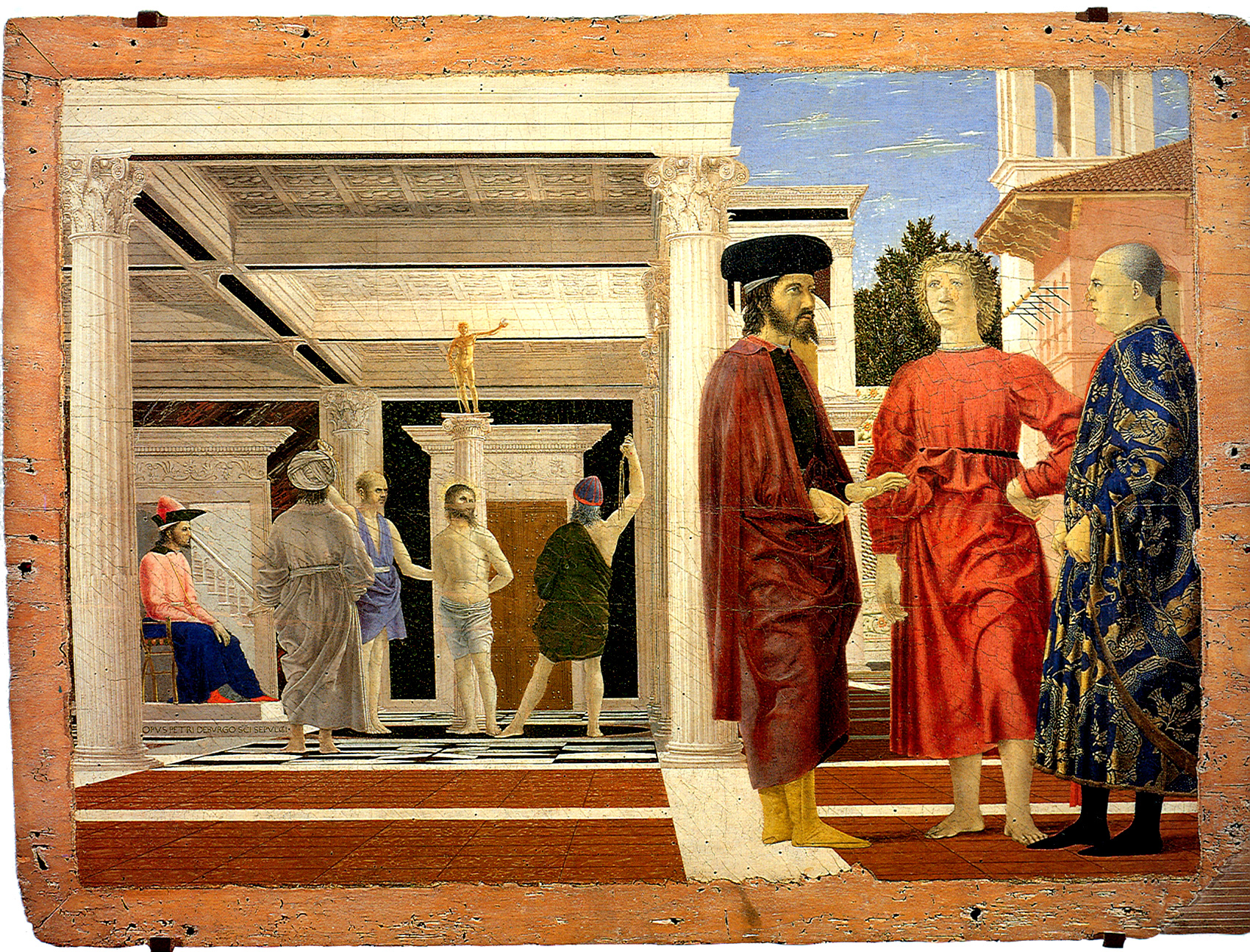 Piero della Francesca, Flagellazione di Cristo,1455�1460 circa 