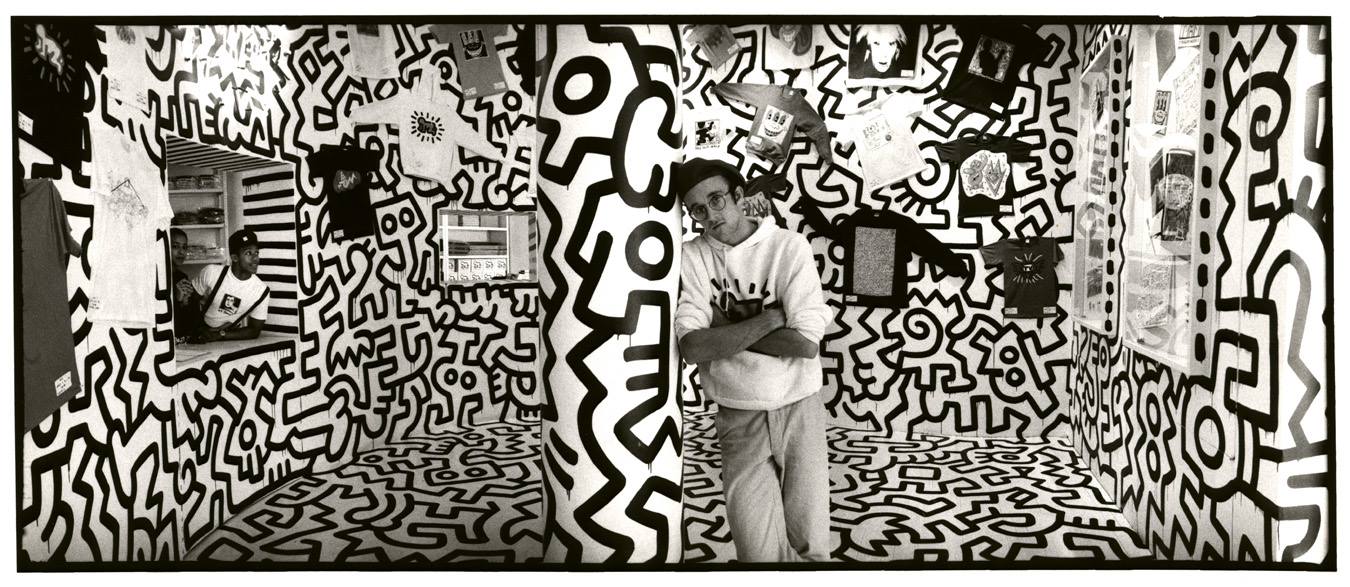 Keith Haring nel Pop Shop di NY