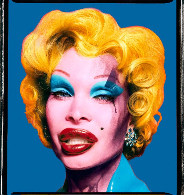 David LaChapelle - Amanda as Marilyn (Blue)