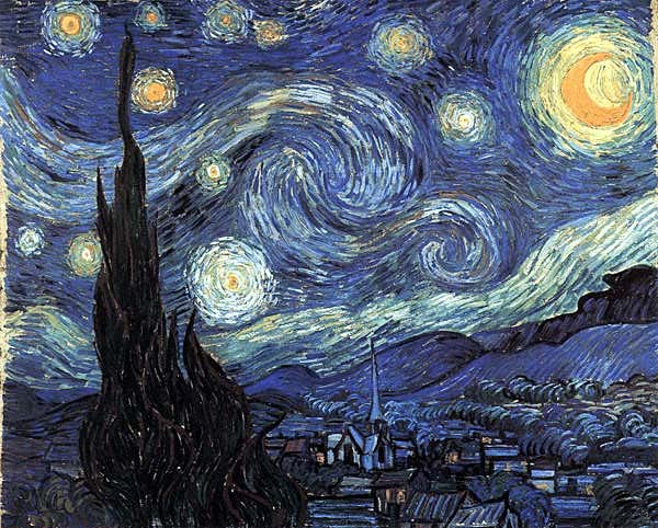 Vincent van Gogh, Notte stellata, 1889