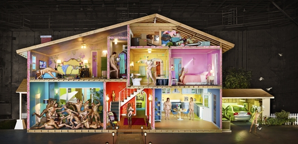 David Lachapelle self portrait as house