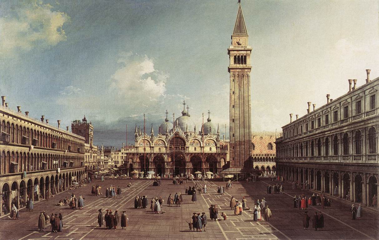 Canaletto, Piazza San Marco Venezia, 1723 circa